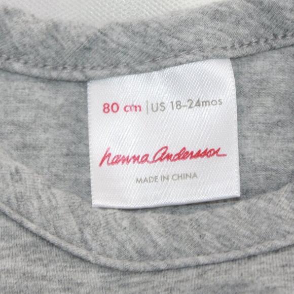 Hanna Andersson Short Sleeve Dress w/ Tulle skirt Covered in Butterflies 18-24 M - Picture 6 of 6